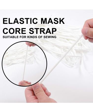 30 Yards 1/4 Inch White Elastic Band for Sewing Masks - Heavy Stretch Knit Braided Elastic - Buy Online on SooperMarket.com