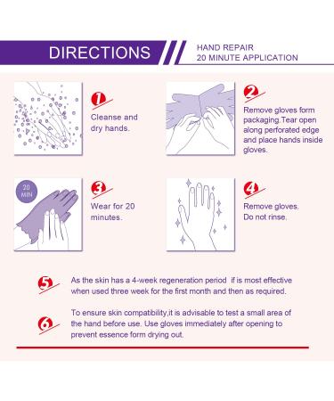 Moulis Lavender Hand Mask - 5 Pairs of Peeling Moisturizing Serum with Collagen & Vitamins for Anti-Aging & Skin Repair - Buy Online on SooperMarket.com