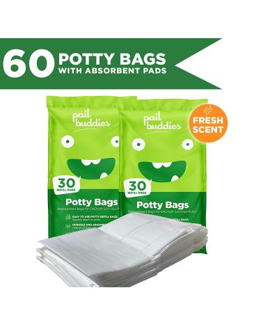 60 Refill Potty Bags: Absorbent  Disposable Potty Liners Compatible with OXO Tot 2-in-1 Go Potty | Strong  Leak-Proof Bags Work with Most Travel Potties  Potty Chairs  Potty Seats & Portable Toilets - Buy Online on SooperMarket.com