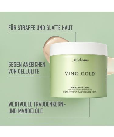 M. Asam Vino Gold Punish Body Cream 500ml - Anti-Aging Vegan Skin Care with Aloe Vera Caffeine & Vitamins E&B3 for Smooth Resilient Skin - Buy Online on SooperMarket.com
