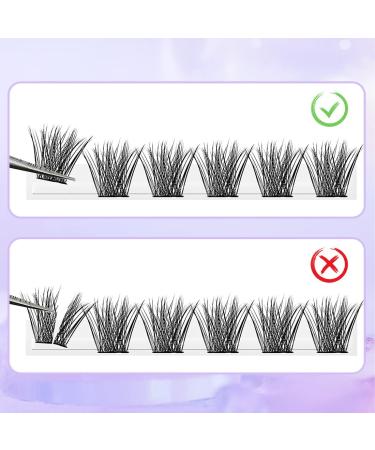 Arison Lashes Manga Cluster DIY Eyelash Extensions - Natural Look Wispy Anime Cosplay False Eyelashes with Bottom Lashes - Easy to Use for Beginners - 1 Pack - Buy Online on SooperMarket.com