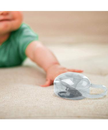 Transparent Baby Dummy Case - Portable Pacifier Storage Box for Travel | 3 Pack Schnuller Holder - Ideal for Outdoor Use - Buy Online on SooperMarket.com