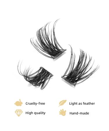 100 Pcs DIY Eyelash Extensions | Thin Stem Lash Cluster Set 10/12/14/16mm | Reusable Makeup | Self-application | HHX04 Mix10-16mm - Buy Online on SooperMarket.com