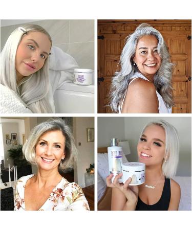 BOLD UNIQ Purple Hair Mask for Blonde & Platinum Hair + Coconut Heat Protectant Spray - Remove Yellow Tones and Protect from Heat Damage - Buy Online on SooperMarket.com