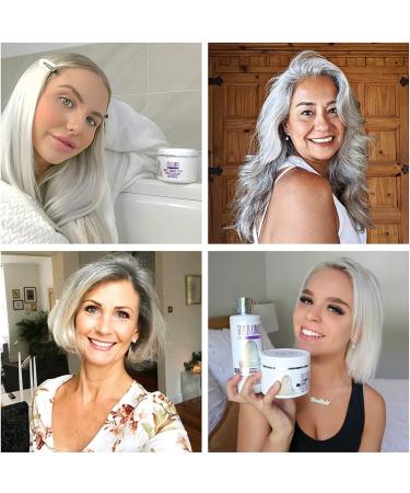 BOLD UNIQ Purple Hair Mask & Color Shampoo Bundle - Remove Yellow Tones, Condition Dry Hair - for Blonde, Platinum, Bleached, Silver, Gray, Ash Hair - Cruelty Free & Vegan - Buy Online on SooperMarket.com