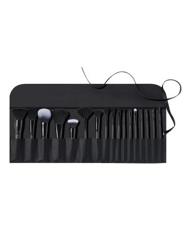 e.l.f. Ultimate Makeup Brush Set & Travel Roll - 17-Piece Vegan & Cruelty-Free Kit for Eyeshadow Foundation Powder & Concealer - Buy Online on SooperMarket.com