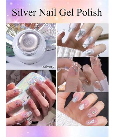 Gorvalin 3P Metallic Gel Nail Polish Set - 3D Gold, Silver, Rose Gold | UV Paint for Cyber Punk & French Acrylic Nail Art - Buy Online on SooperMarket.com