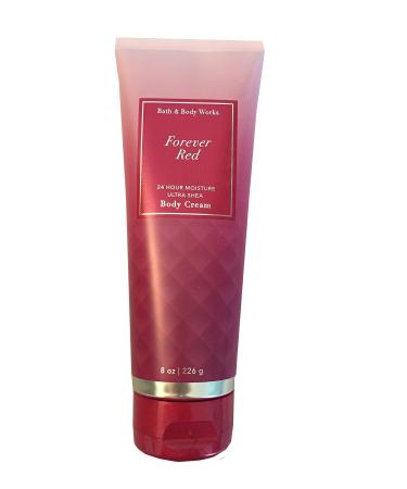 Bath and Body Works FOREVER RED Ultra Shea Body Cream 8 Ounce (2018 Limited Edition) Coconut Pomegranate Vanilla 8 Ounce (Pack of 1)