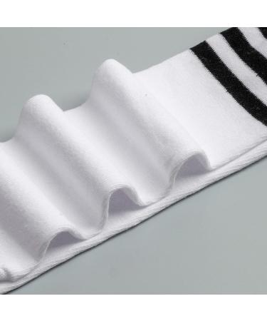 DRESHOW BQUBO Kids Toddler Soccer Socks - White/Black Stripe, 3-6 Years - Buy Online on SooperMarket.com