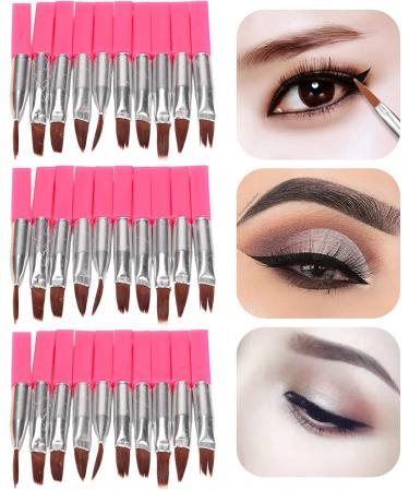 Disposable Eyeshadow Brush Brush Wands Portable Rose Red Beauty Makeup Pr 30pcs Eye Makeup Brush Set EyelinerEyes - Buy Online on SooperMarket.com