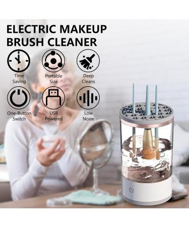 Buy Automatic Makeup Brush Cleaner - Rechargeable Quick Dry Transparent Washer for Effortless Cleaning - Buy Online on SooperMarket.com