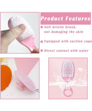 6 Piece Baby Hair Brush and Comb Set Baby Hair Brush and Comb Set for Newborns & Toddlers Natural Soft Goat Bristles for Infant Kids Perfect Baby Registry Gift(Pink Blue) - Buy Online on SooperMarket.com
