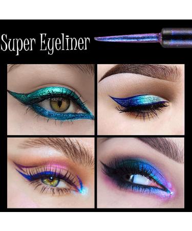 HERBENJOY Chameleon Metallic Liquid Eyeliner - Holographic Glitter Multichrome Eye Makeup (#06) - Buy Online on SooperMarket.com