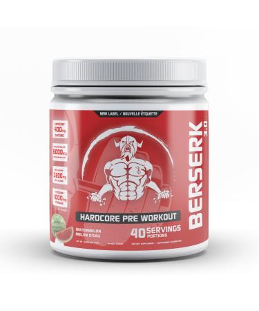 Predator Labs - Berserk 3.0 - Hardcore Pre-Workout Energy and Pump Formula 40 Servings (Watermelon)