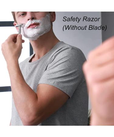 Safety Aircraft Double Edge Safety Razor | Ergonomic Brass Handle (Silver) - Buy Internationally at Your Store Name  - Buy Online on SooperMarket.com