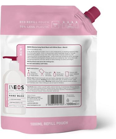 INEOS Antibacterial Moisturising Hand Wash White Rose & Neroli 1L (Pack of 3) & Cleansing Hand Wash Cucumber & Aloe 1L Green pack of 3 White Rose & Neroli 1 l (Pack of 3) + Hand Wash Cucumber & Aloe 1L Green - Buy Online on SooperMarket.com