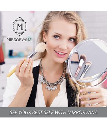 Mirrorvana Large Double Sided 10X and 1X Magnifying Makeup Mirror - 15 Height, 8 Wide with Stand - Gift Box Included - Buy Online on SooperMarket.com