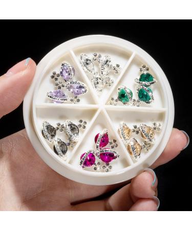 Noverlife 36PCS Planet Nail Charms: 3D Saturn Crystal Diamonds for Sparkling Manicure Decor - Buy Online on SooperMarket.com