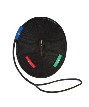 Weatherbeeta, Kincade Two Tone Lunge Line with Circle Markers Black/Grey 36'