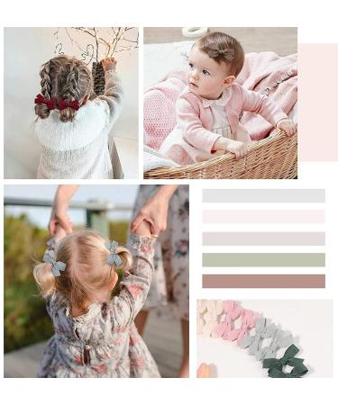 16-Pack Tiny Hair Bow Clips for Toddlers | Mini Baby Barrettes for Fine Hair | Fully Lined Accessories - Buy Online on SooperMarket.com
