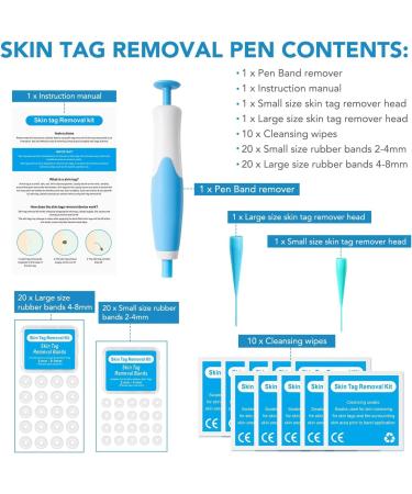 OakRidge Products Skin Tag Remover Painless Pen Removal Kit Tools with 40 Micro and Regular Bands Easy Device to Remove(1mm-8mm) Tags (2in1 Kit) (2-8mm) Blue Number Of Items: 1 1.0 count - Buy Online on SooperMarket.com