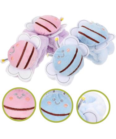 FRCOLOR 4pcs Face Wash Wristband Plush Hair Scrunchies Elastic Makeup Towel Adjustable Hair Band Elastic Scrunchy Ties Absorbent Wristbands Wash Arm Towel Flannel Elasticity South Korea - Buy Online on SooperMarket.com