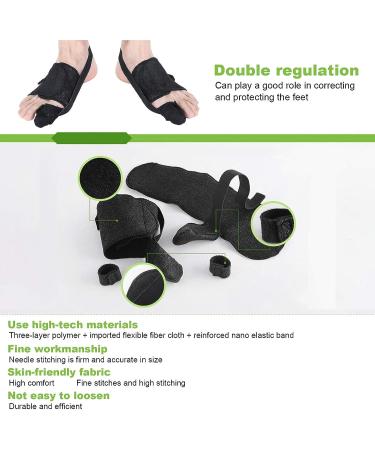 Bunion Splint Hallux Valgus Corrector | Double Adjustment Toe Separator Brace for Men and Women | Foot Support and Toe Straightener - Buy Online on SooperMarket.com