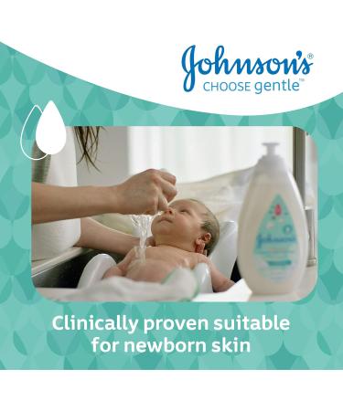 Johnson's Baby Cotton Touch 2-in-1 Bath & Wash 500ml - Gentle Hair and Body Wash for Newborns - pH Balanced, Sensitive Skin - Real Cotton Blend - Pack of 1 - Buy Online on SooperMarket.com
