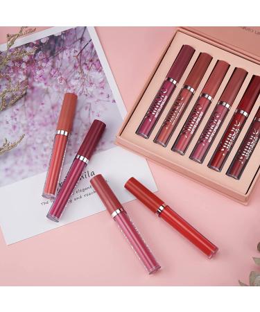 OKENTEN 6 Colors Matte Lipstick Set - Long-Lasting & Waterproof Lipsticks - Nude Lipstick Makeup Gift Set - 25(01) - Buy Online on SooperMarket.com