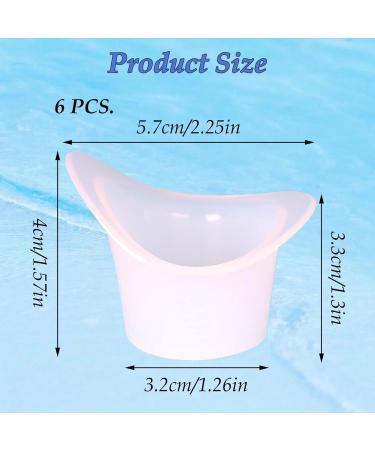 CHENNAN 6 Pieces 8 ml Silicone Eye Wash Cup Eye Cleaning Cups Portable Eye Wash for Cleaning Soft Eye Wash for Cleaning Tired Eyes (6 Pieces) 440A - Buy Online on SooperMarket.com