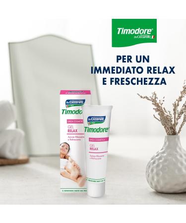 Timodore Relaxing Gel - Refreshing Relief for Tired Feet Legs & Ankles | 100% Made in Italy 50 ml - Dermatologically Tested - Buy Online on SooperMarket.com