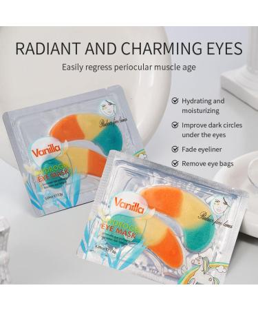 20 Pair Vanilla Under Eye Patches Under Eye Gel Patches Hyaluronic Acid Anti Wrinkle Eye Masks For Puffy Eyes Eye Bags and Dark Circles Hydrating Eye Gel Pads Eye Masks Skincare - Buy Online on SooperMarket.com