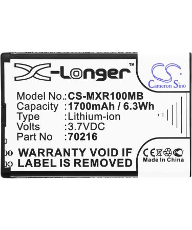 Buy Afshan 1700mAh/3.7V 70216 Battery Replacement for MOBI DXR DXR - Fast International Shipping - Buy Online on SooperMarket.com