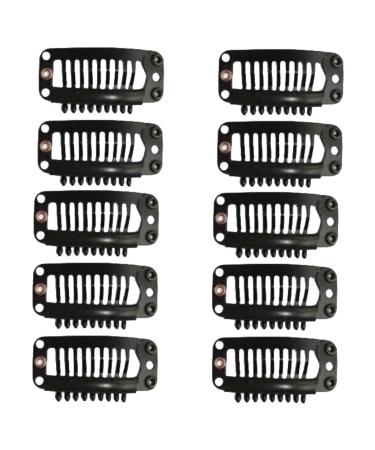 20pcs Weft Clips for Hair Extensions - Black Wig Clips | Durable & Secure Hair Accessories - Buy Online on SooperMarket.com