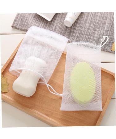 BELLIFFY 100 Pcs Soap Foam Net Foaming Nets Bar Soap Saver Pouch Foam Exfoliating White or - Buy Online on SooperMarket.com