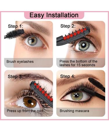 Heated Eyelash Curler Portable Electric Eyelash Curler Long-Lasting Curling Automatic Eyelash Curler for Women and Girls Eyelashes Beauty Makeup - Buy Online on SooperMarket.com