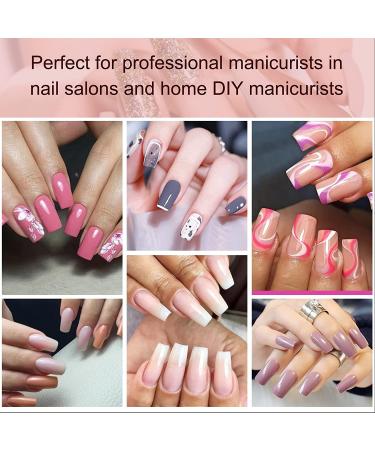 AORAEM Square Nail Tips 120 PCS - Soft Clear Gel Full Cover False Nails with Box - Buy Online on SooperMarket.com