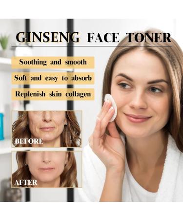 250ml Ginseng Essence Toner - Ginseng Face Toner to Nourish Ginseng Essence Water Ginseng Anti-Wrinkle Care Shrink Pore Ginseng Essence Toner Smooth and Plumped Skin for All Skin Type - Buy Online on SooperMarket.com
