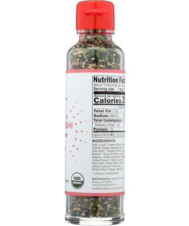 Muso Organic Sprinkling Furikake Umeboshi Black 2.4 oz - Authentic Japanese Flavors - Pack of 1 - Buy Online on SooperMarket.com