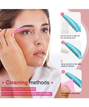 Soft N Style Ladies Eyebrow Grooming Razors - Set of 3 Multicolor Shavers for Perfect Eyebrows | International Shipping - Buy Online on SooperMarket.com