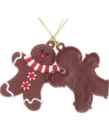 HOMSFOU 24 Pcs Gingerbread Man Ornament Xmas Gingerbread Man Figurine Gingerbread Ornaments Holiday Gingerbread Man Christmas Tree Ornaments Christmas Party Decoration Pvc Gift Household As Shownx2pcs 8X5.5CMx2pcs - Buy Online on SooperMarket.com