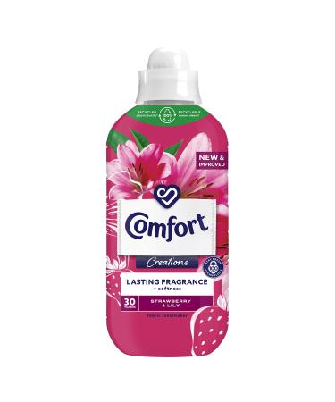Comfort Creations Strawberry & Lily Fabric Conditioner with Stay Fresh technology for 100 days of freshness + fragrance* 30 wash 900ml Strawberry & Lily 900.00 ml (Pack of 1)