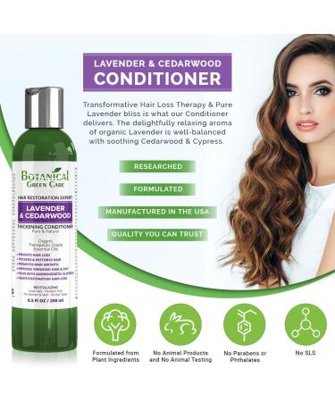 Buy Botanical Green Care Lavender & Cedarwood Conditioner - Thickening Strengthening Hair Growth Treatment for Thinning Hair - Color Safe & International Shipping - Buy Online on SooperMarket.com