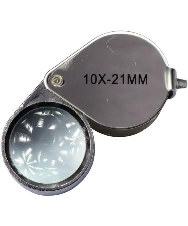 HTS 202A0 10x 21mm Stainless Steel Jeweler's Singlet Loupe - Premium Quality Magnifier - Buy Online on SooperMarket.com