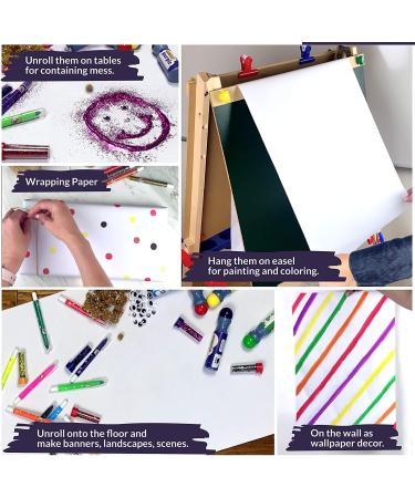 Incredible Value Bundle 3 Pack Easel Paper Roll Fits Most Standard Kids  15-24 Inch-Wide Easels and Dispenser  for Crafting Activity and Painting  Non Bleed White Butcher Paper (15 Inches x 75 Foot) - Buy Online on SooperMarket.com