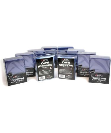 200-Count BCW Card Toploaders with Card Sleeves - Premium Protection for Trading Cards - Buy Online on SooperMarket.com