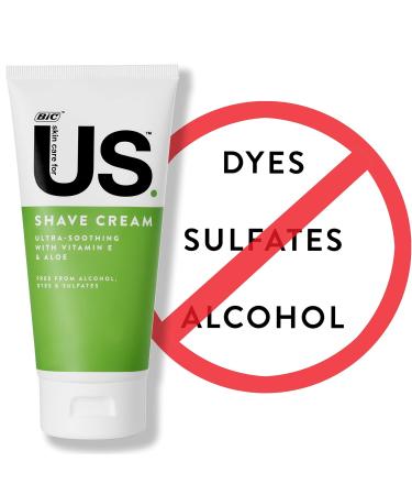 BIC US Shaving Cream with Aloe Vitamin E & Argan Oil - Smooth Shave for Men & Women | 1 Count - International Shipping Available - Buy Online on SooperMarket.com