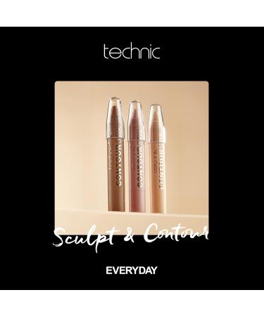 Buy Technic Contour Stix Creme Contour Abbey - 3-Pack Contour Cover & Highlighter for Easy Facial Shaping & Defining | Ultra-Creamy Formula - Buy Online on SooperMarket.com
