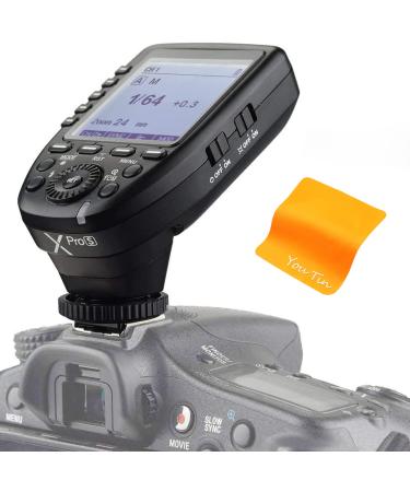 Godox Camera Flash Trigger Xpro-S for Sony Wireless Remote 2.4GHz 1/8000s HSS TTL-Convert-Manual Large Screen Design Customizable Functions