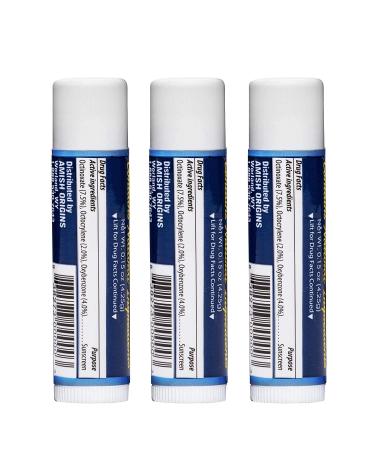 Amish Origins Lip Doc SPF 15 Medicated Lip Balm (3 PACK) - Deep Moisturizing and Healing Formula - Buy Online on SooperMarket.com